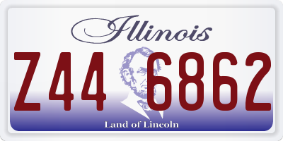 IL license plate Z446862