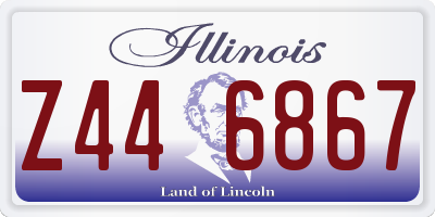 IL license plate Z446867