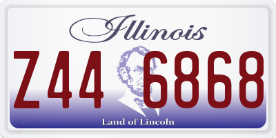 IL license plate Z446868