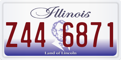 IL license plate Z446871