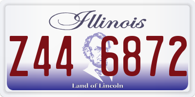 IL license plate Z446872