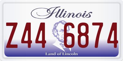 IL license plate Z446874