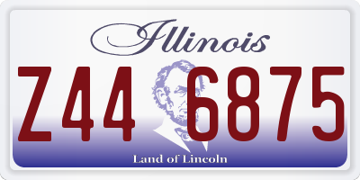 IL license plate Z446875