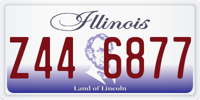 IL license plate Z446877