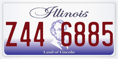 IL license plate Z446885