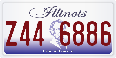 IL license plate Z446886
