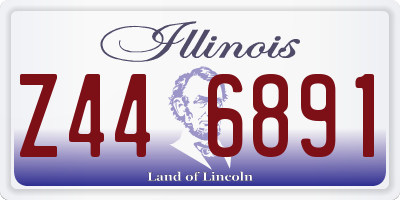 IL license plate Z446891