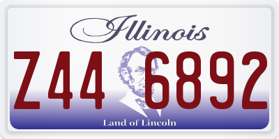 IL license plate Z446892