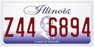 IL license plate Z446894