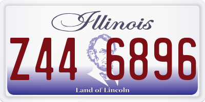 IL license plate Z446896