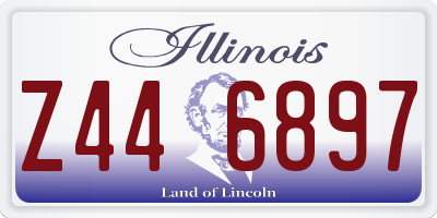 IL license plate Z446897
