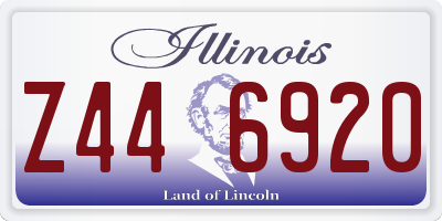 IL license plate Z446920