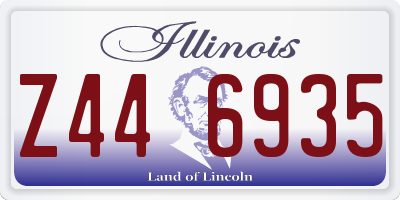IL license plate Z446935
