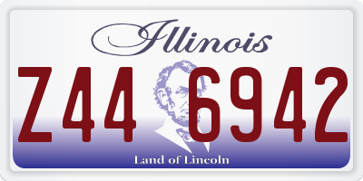 IL license plate Z446942