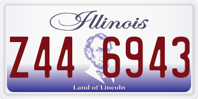 IL license plate Z446943