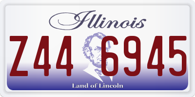 IL license plate Z446945