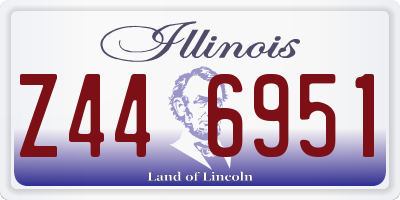 IL license plate Z446951