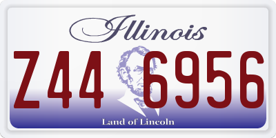 IL license plate Z446956