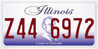IL license plate Z446972