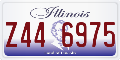 IL license plate Z446975