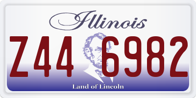 IL license plate Z446982