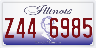 IL license plate Z446985