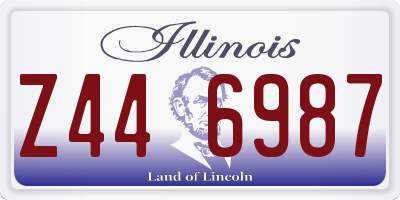 IL license plate Z446987