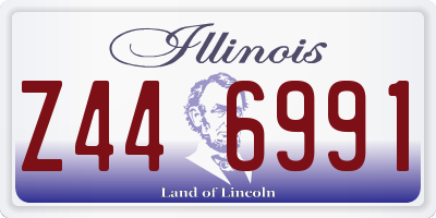 IL license plate Z446991
