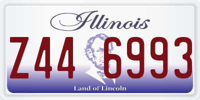 IL license plate Z446993