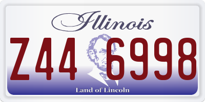 IL license plate Z446998