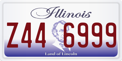 IL license plate Z446999