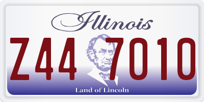 IL license plate Z447010