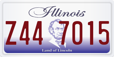 IL license plate Z447015
