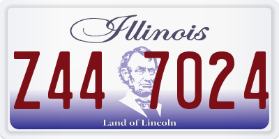 IL license plate Z447024