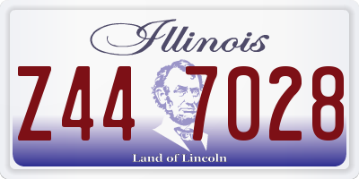 IL license plate Z447028