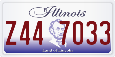 IL license plate Z447033