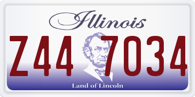 IL license plate Z447034