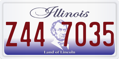 IL license plate Z447035