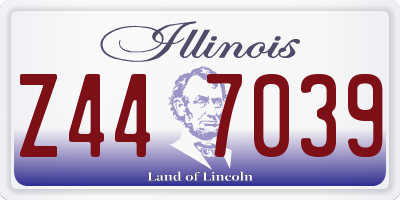 IL license plate Z447039