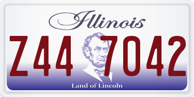 IL license plate Z447042