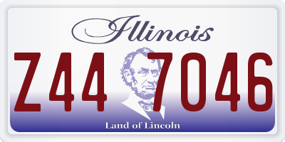 IL license plate Z447046