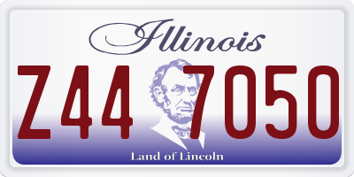 IL license plate Z447050