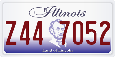 IL license plate Z447052