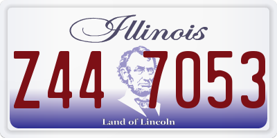 IL license plate Z447053