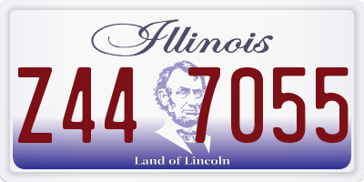 IL license plate Z447055
