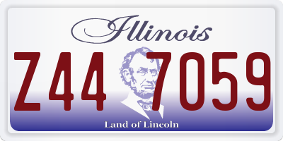 IL license plate Z447059