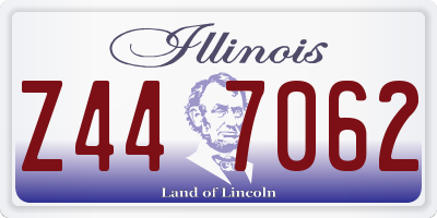 IL license plate Z447062