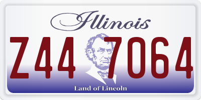 IL license plate Z447064