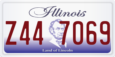 IL license plate Z447069
