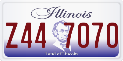 IL license plate Z447070